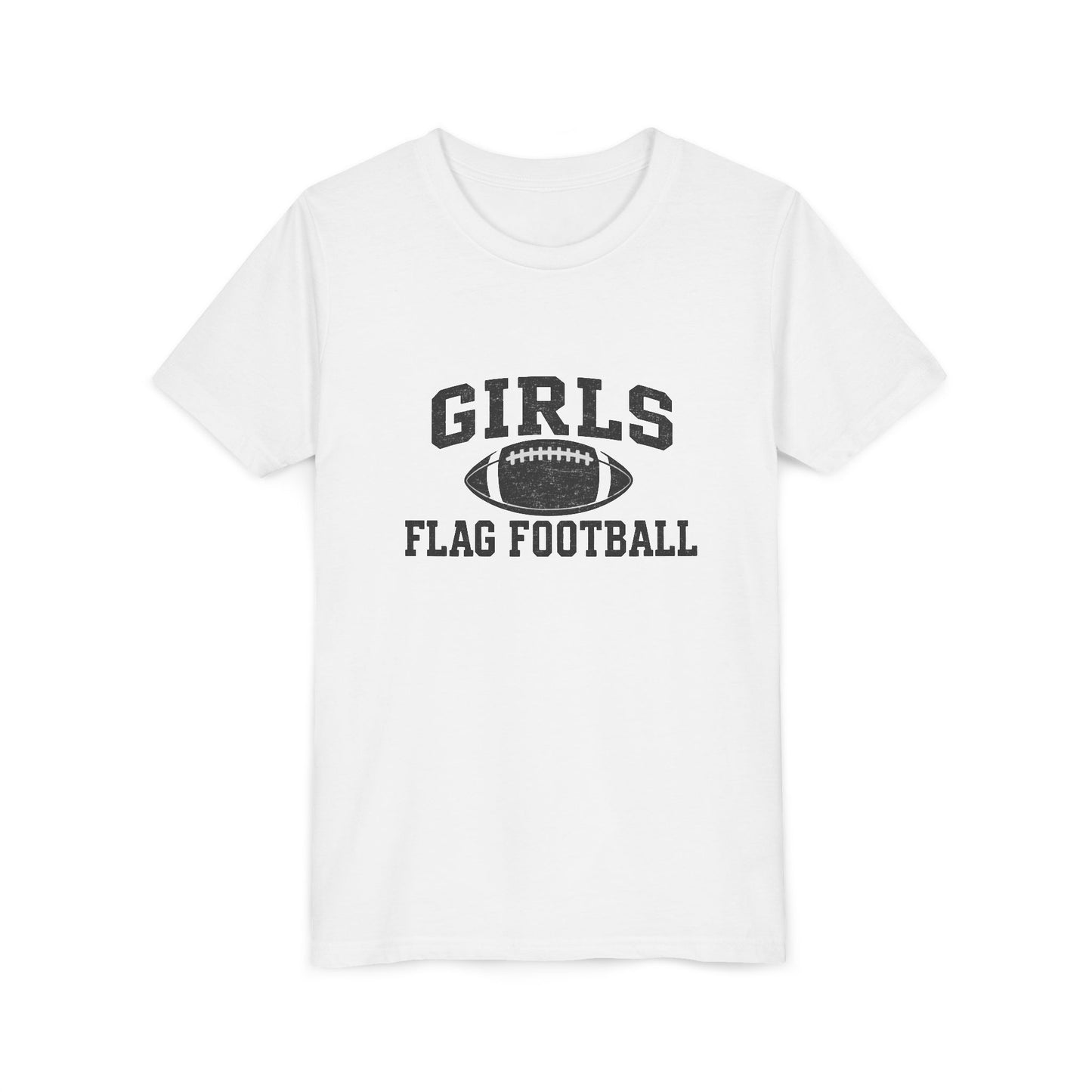 Girls Flag Football YOUTH T-Shirts Vintage Look