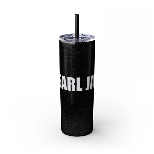 Pearl Jam Glitter Tumbler, Pearl Jam Water Bottle, Gift for Pearl Jam Fan, Skinny Tumbler with Straw, 20oz