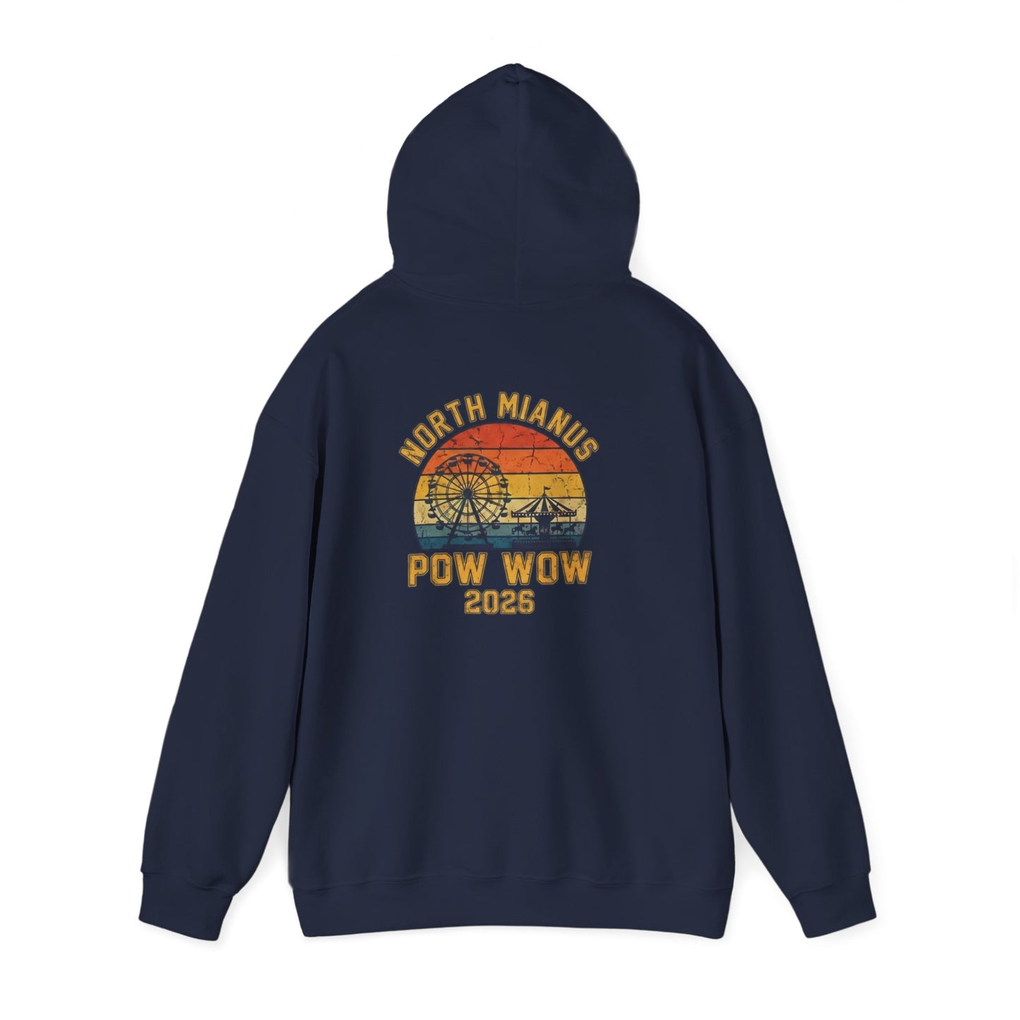 5XL Pow Wow 2023 Hoodie — North Sands Vintage Sunset Hooded Sweatshirt