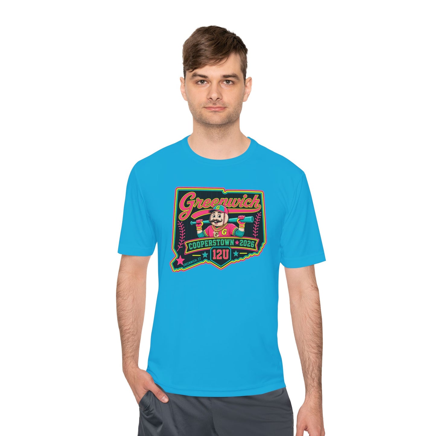 Greenwich Cooperstown Drippy Performance ADULT SIZE Moisture-Wicking Shirt