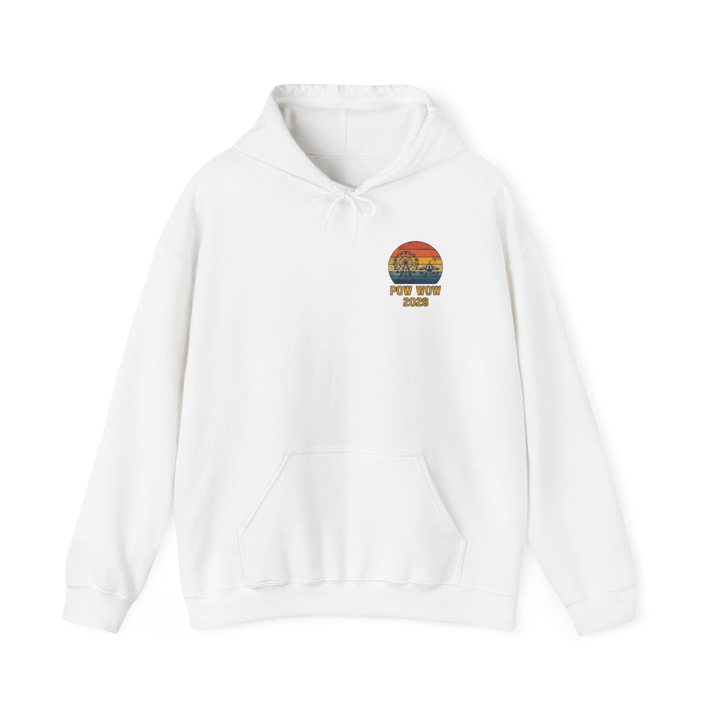 5XL Pow Wow 2023 Hoodie — North Sands Vintage Sunset Hooded Sweatshirt