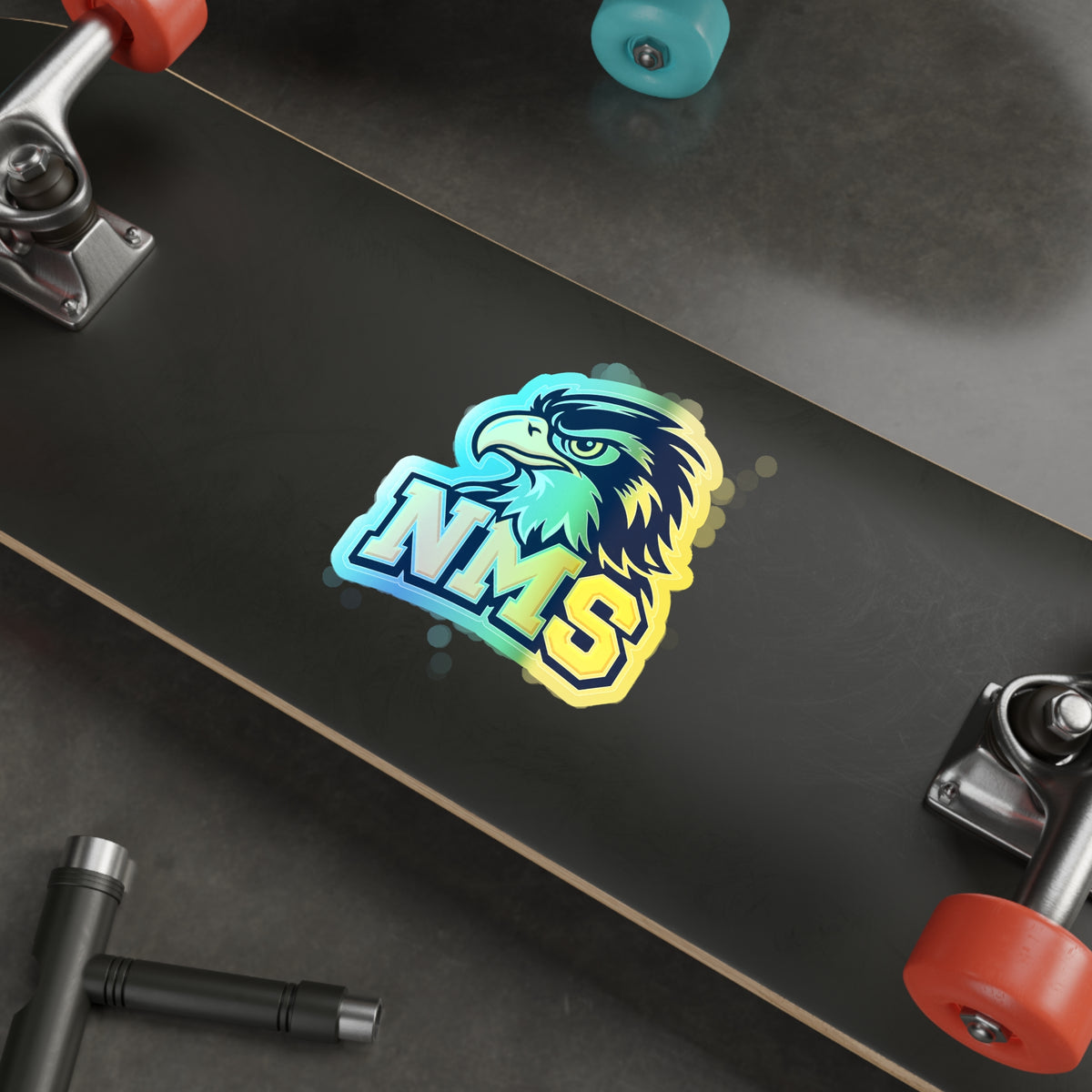 North Mianus Hawk Holographic Die-cut Stickers