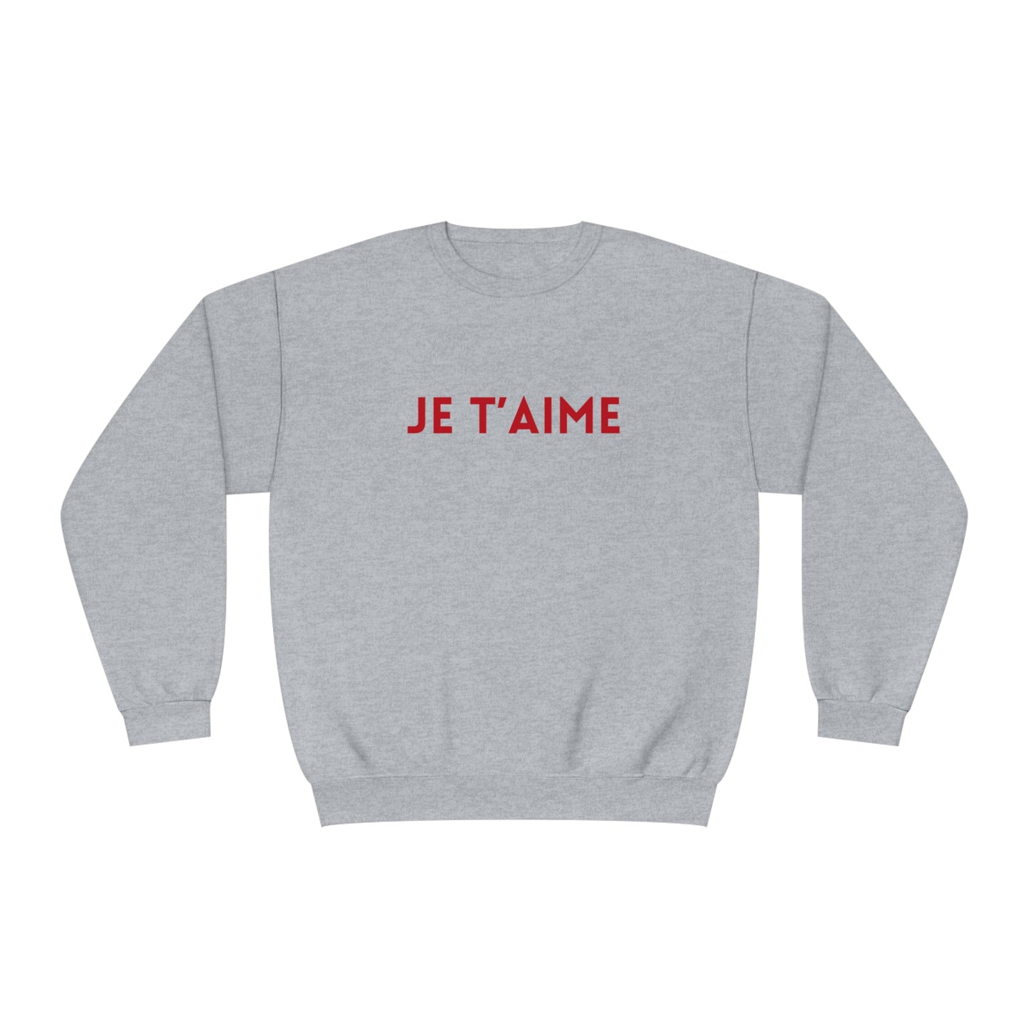 Je T'aime Sweatshirt, Je T"aime I Love French Sweatshirt, Gift for Valentine's Day, Gift For Her