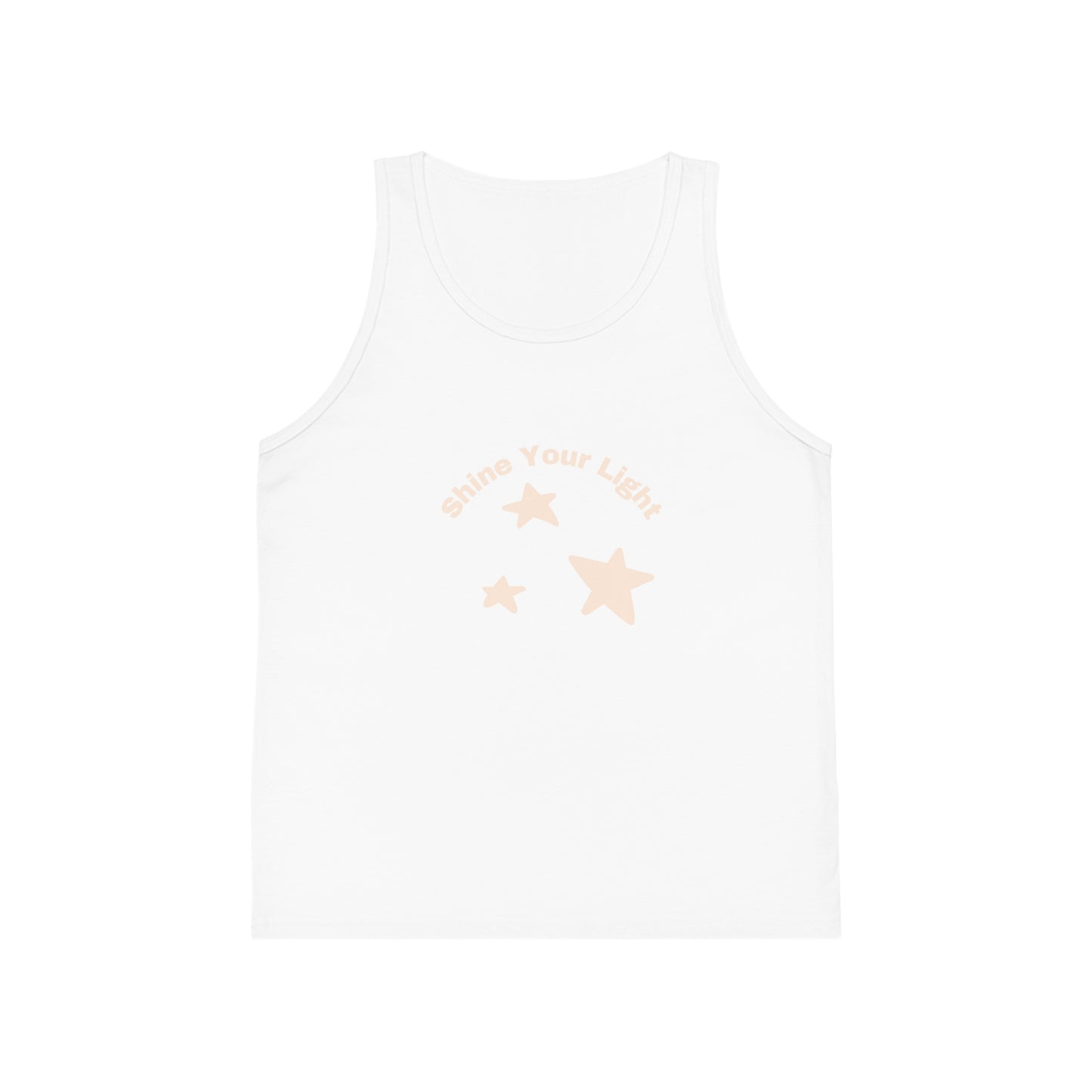 Shine Bright Shine Your Light Kid's Jersey Tank Top, Neon Girls Tween Preteen tank top, positive vibes