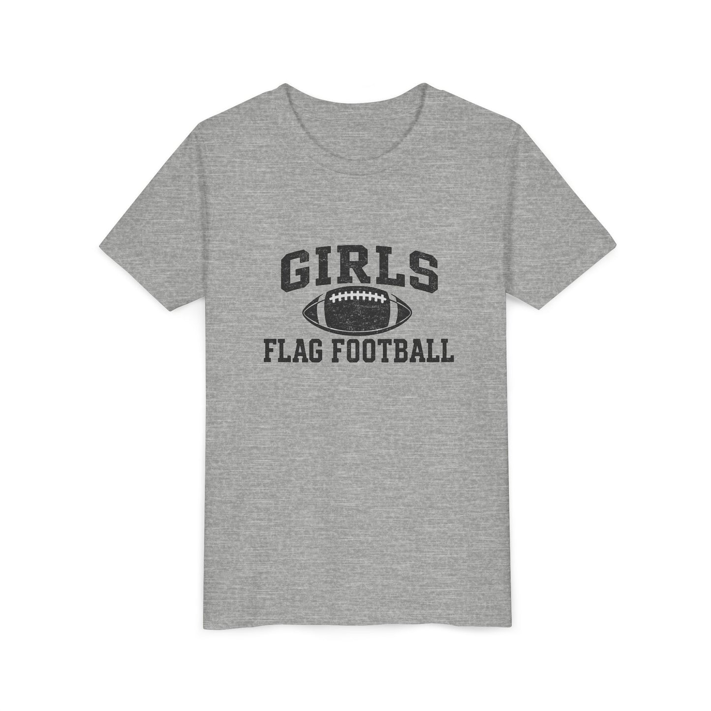 Girls Flag Football YOUTH T-Shirts Vintage Look