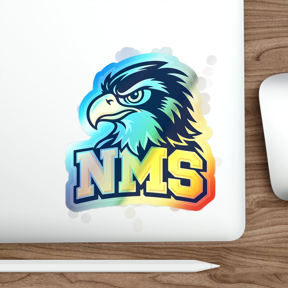 North Mianus Hawk Holographic Die-cut Stickers