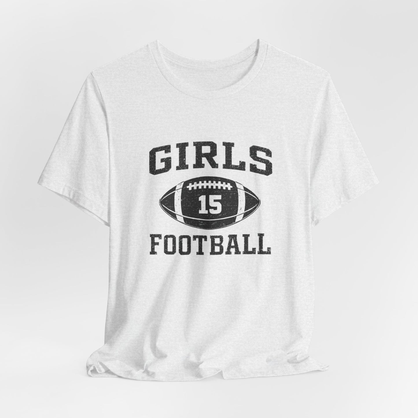 Girls Football Tee — 'Girls 15' Vintage Football Jersey Shirt Jennifer Aniston Friends