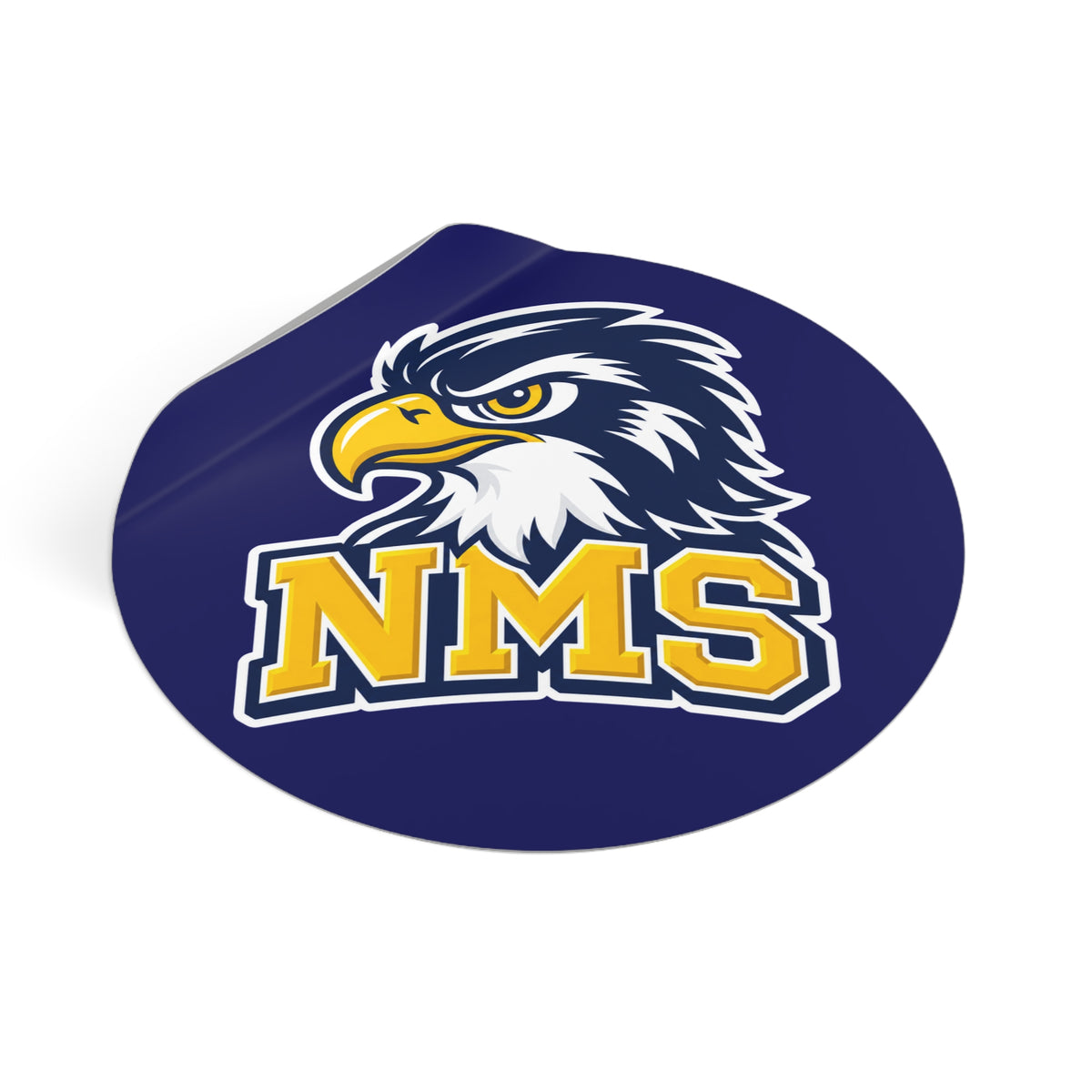North Mianus Hawks Circle Sticker