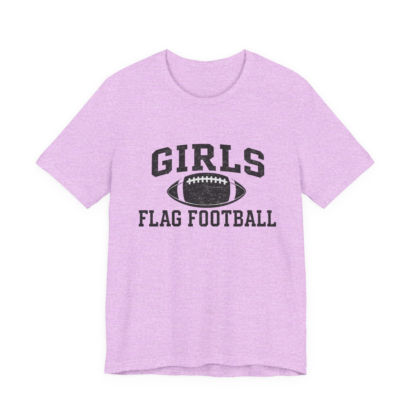 Girls Flag Football Tee — Athletic Football Graphic Shirt