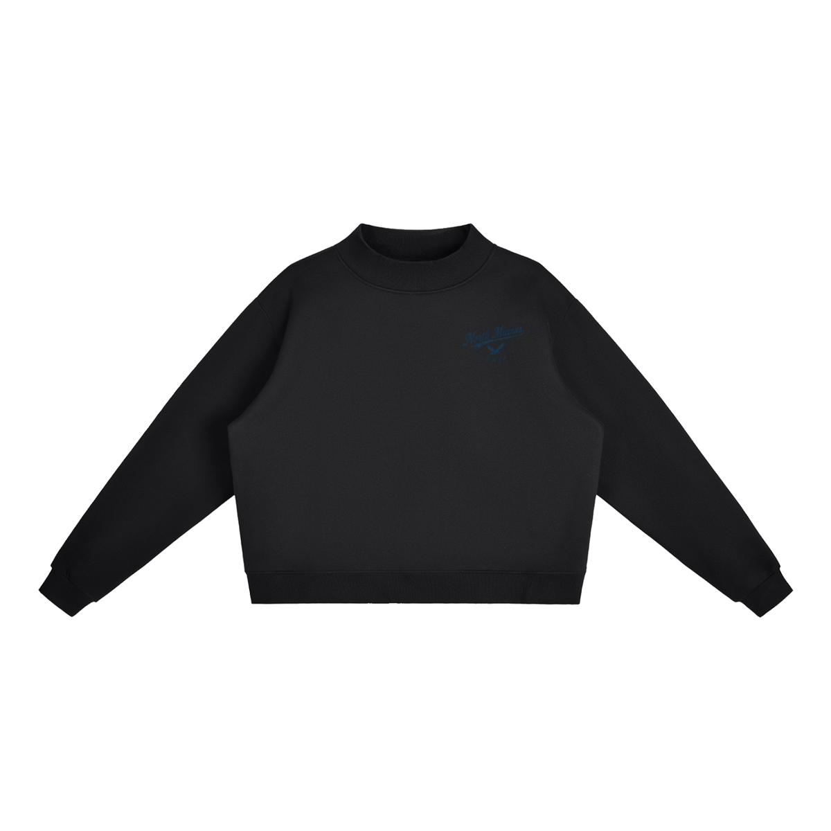 North Mianus Essential Fleece Mock-Neck Crew Sweatshirt