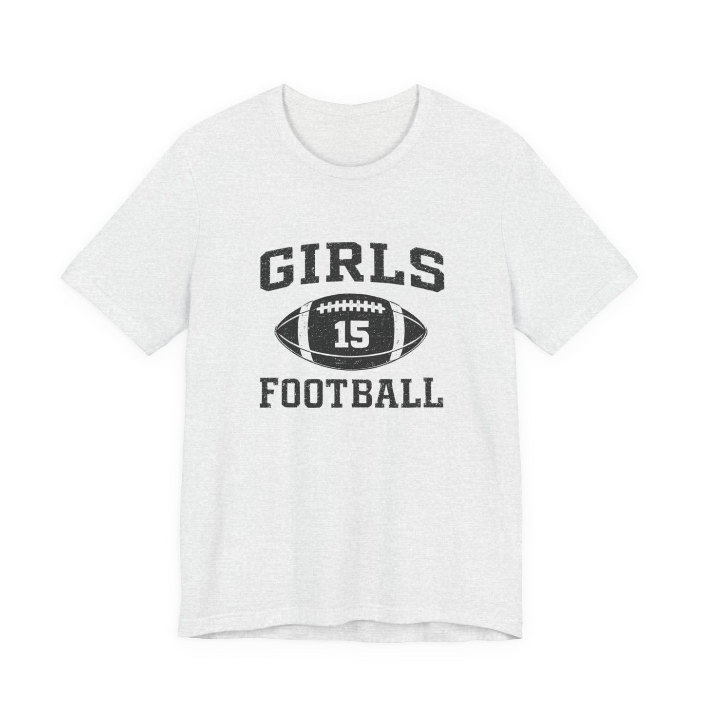 Girls Football Tee — 'Girls 15' Vintage Football Jersey Shirt Jennifer Aniston Friends