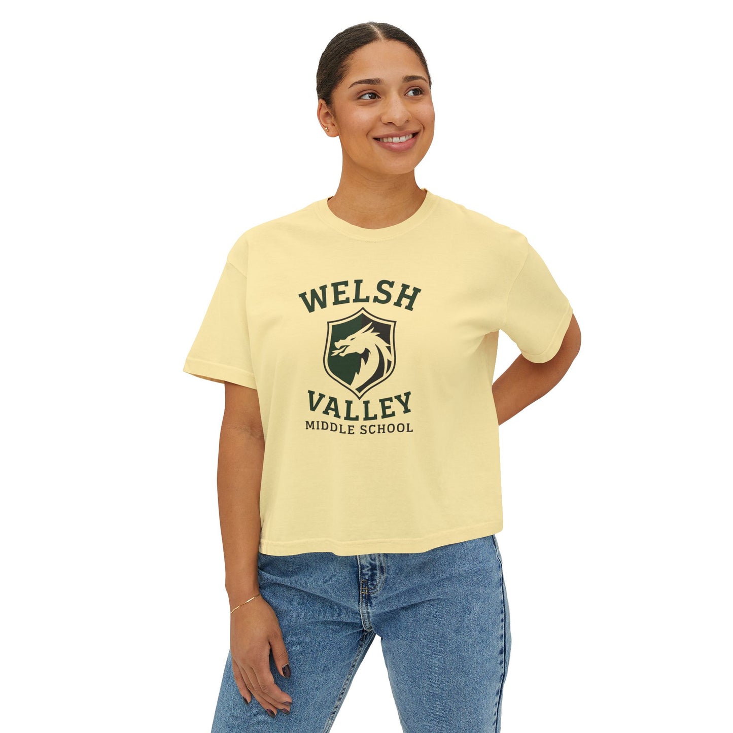 Welsh Valley ADULT Womens Boxy T-Shirt
