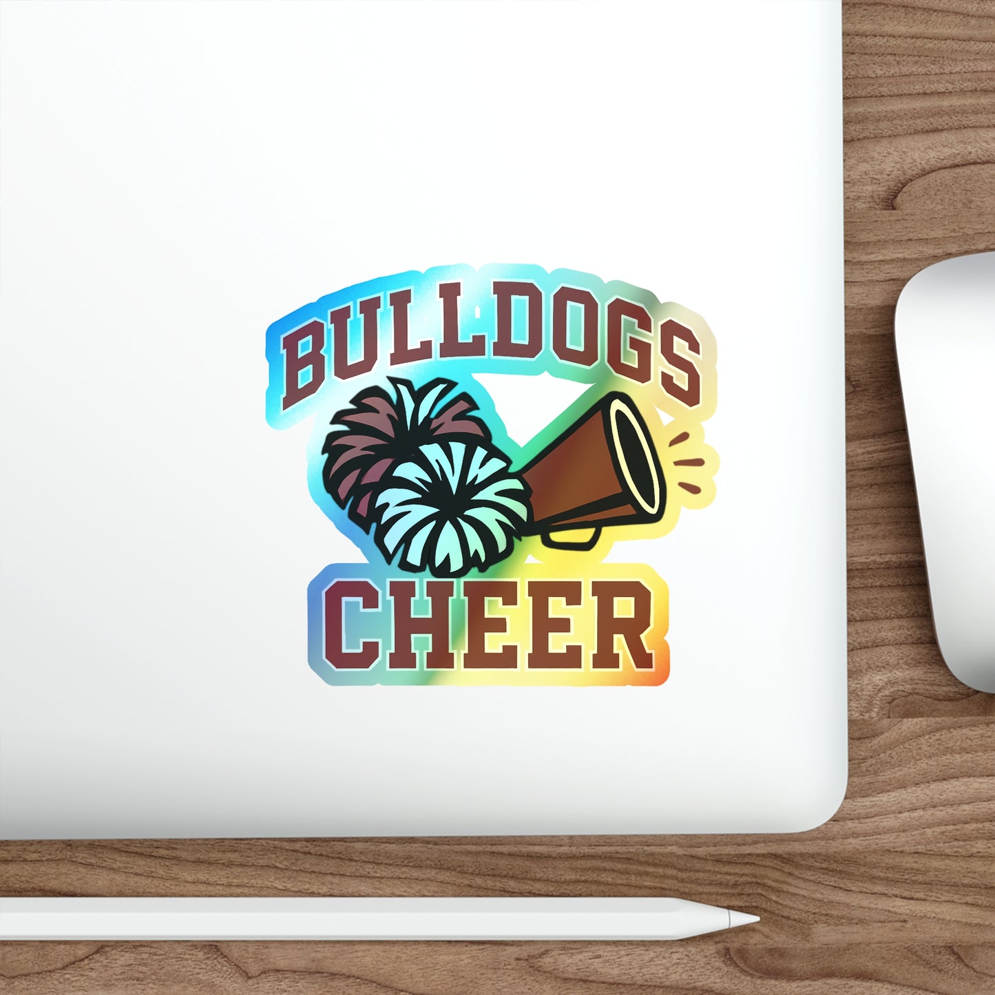 Bulldogs Holographic Die-cut Stickers