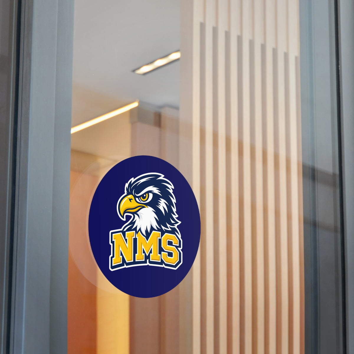 North Mianus Hawks Circle Sticker