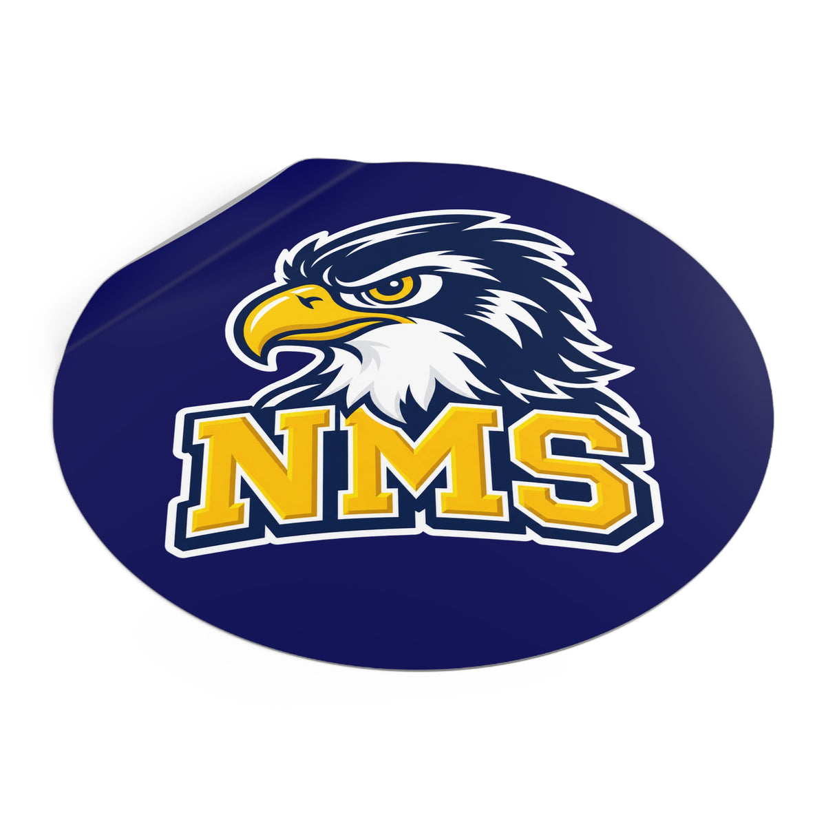 North Mianus Hawks Circle Sticker