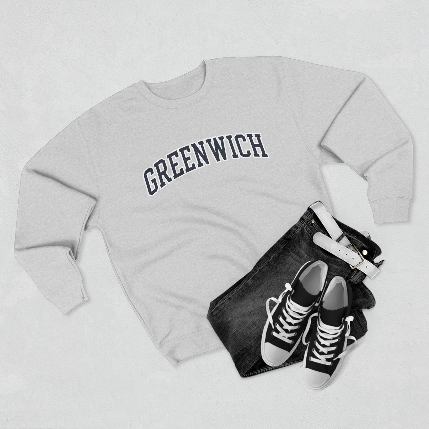Greenwich Crewneck Sweatshirt — Classic Collegiate Pullover