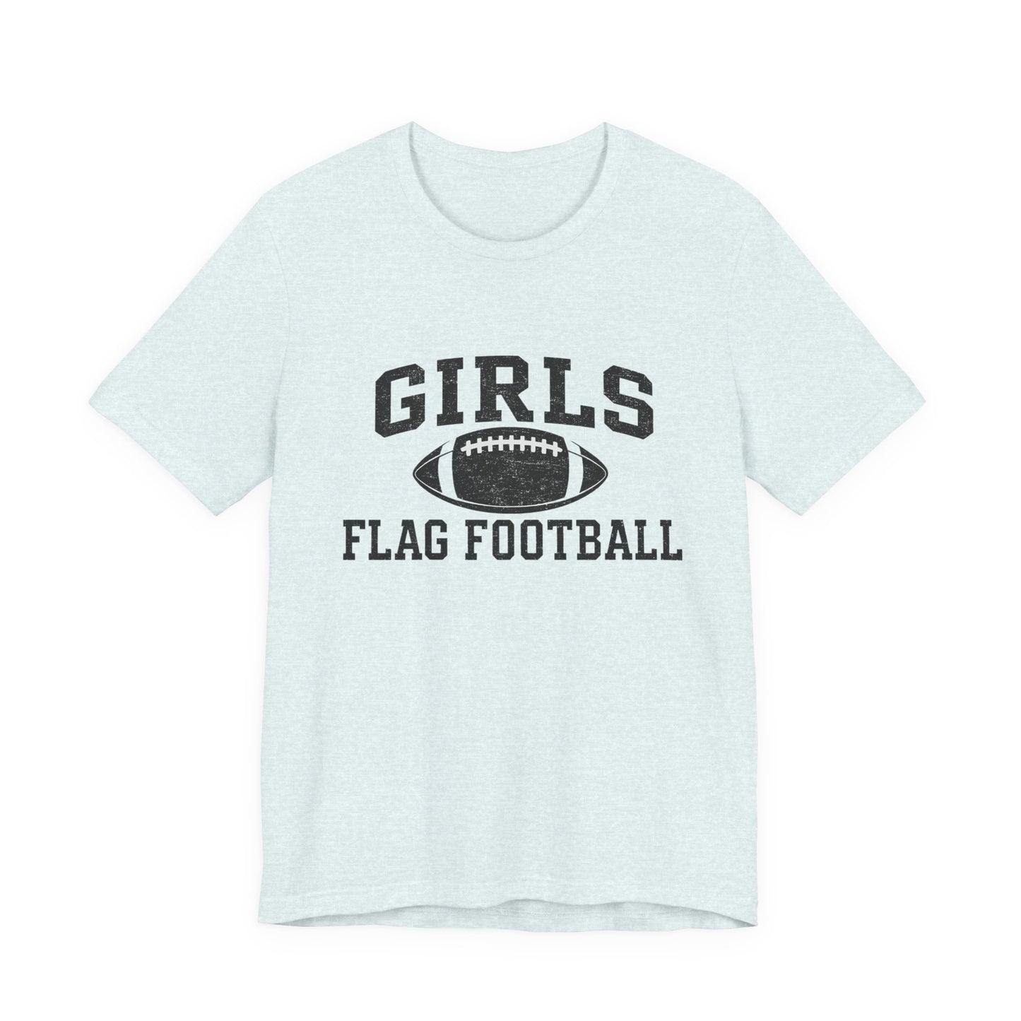 Girls Flag Football Tee — Athletic Football Graphic Shirt