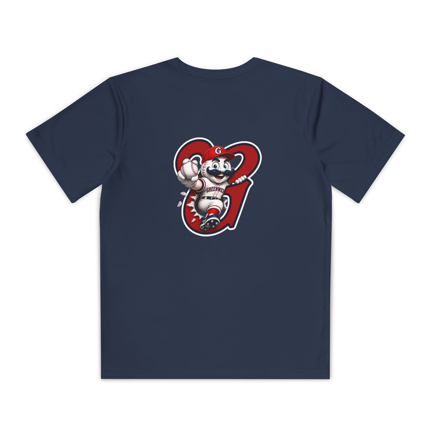 Greenwich Cooperstown Swoosh Original Pin Performance Youth Competitor Tee