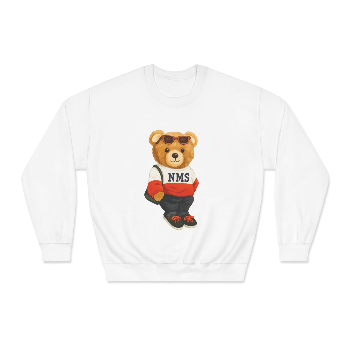 NMS Casual Bear Graphic Crewneck Sweatshirt ADULT