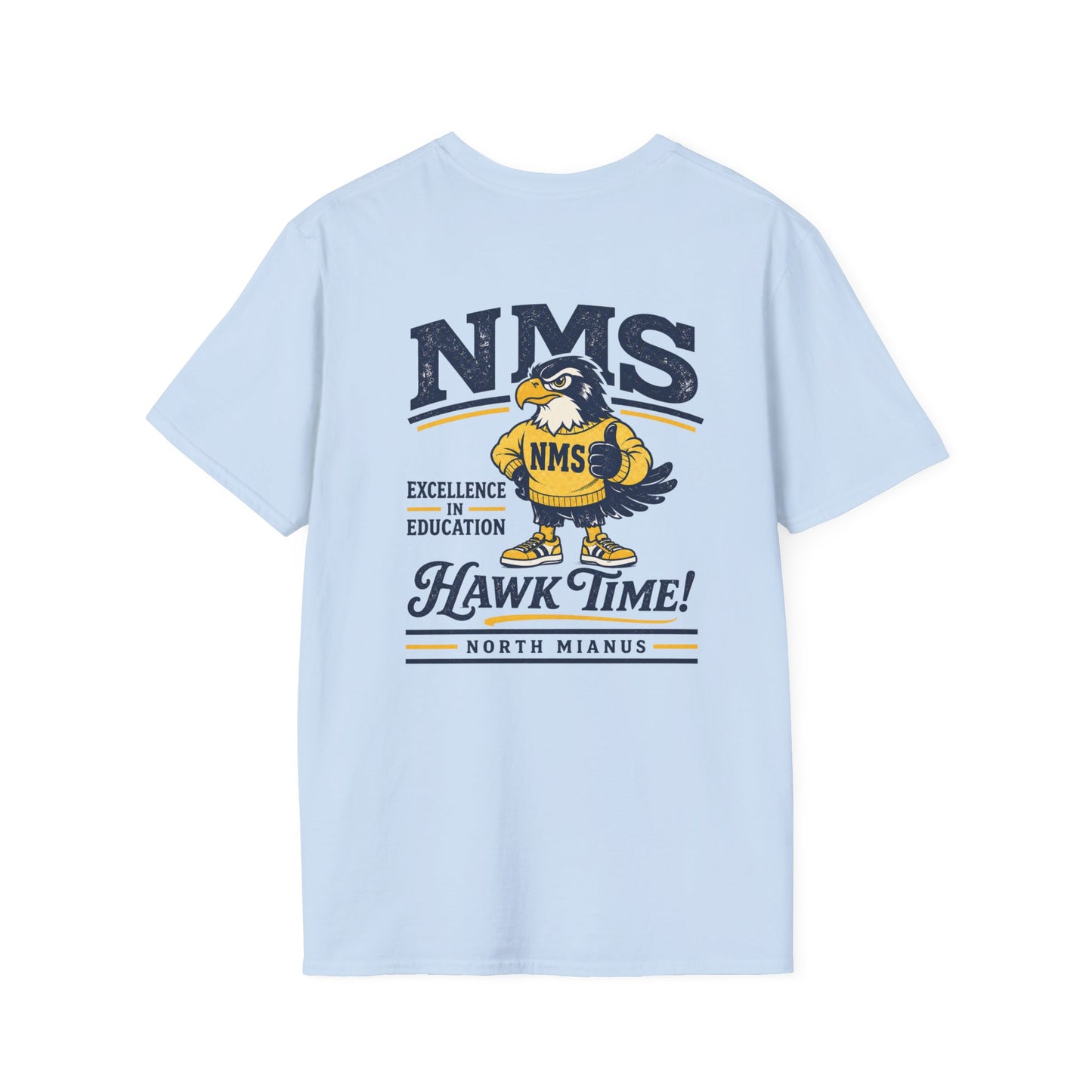 NMS HAWK Logo Gildan Soft ADULT T-Shirt