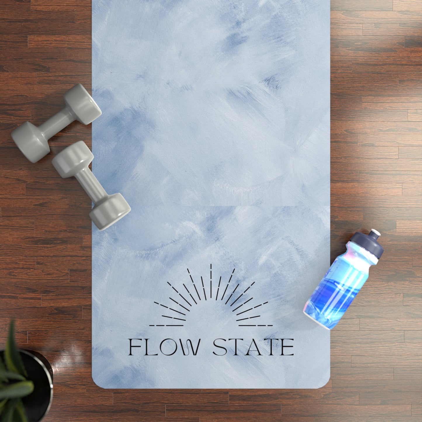 Flow State Yoga Mat, Good Vibes Yoga Mat, Great gift for yoga lover, Yoga Accessories, Gifts for Her, Yoga Gifts with carrying case