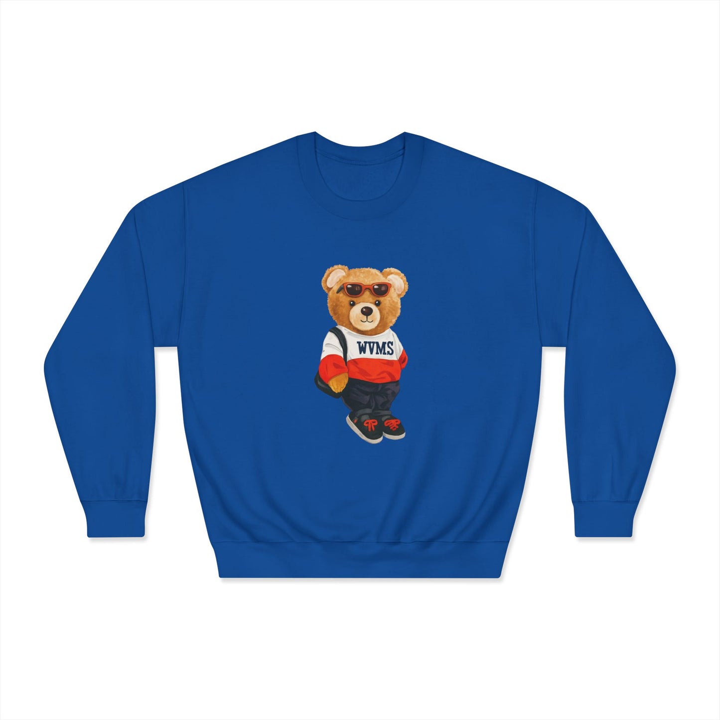 Welsh Valley Casual Bear Graphic Crewneck Sweatshirt