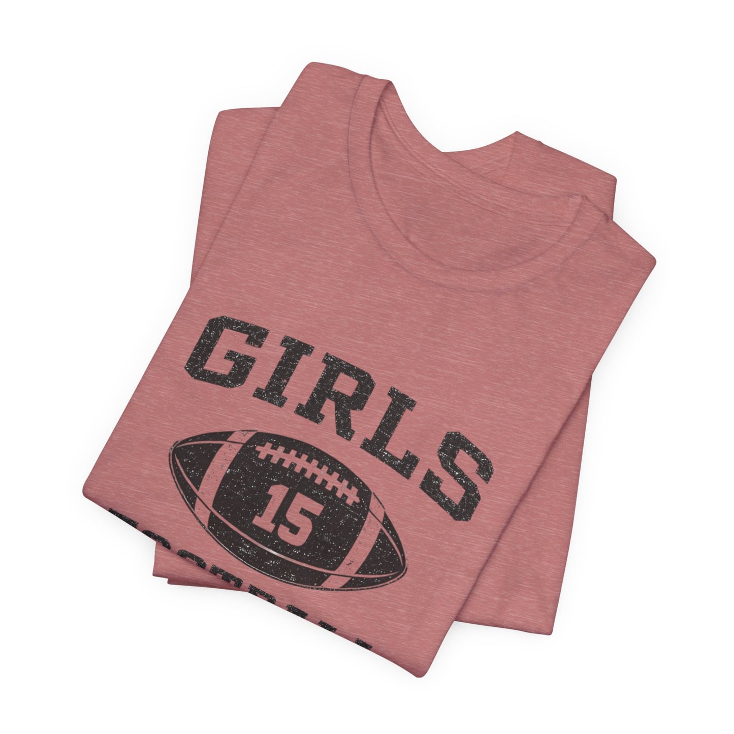 Girls Football Tee — 'Girls 15' Vintage Football Jersey Shirt Jennifer Aniston Friends