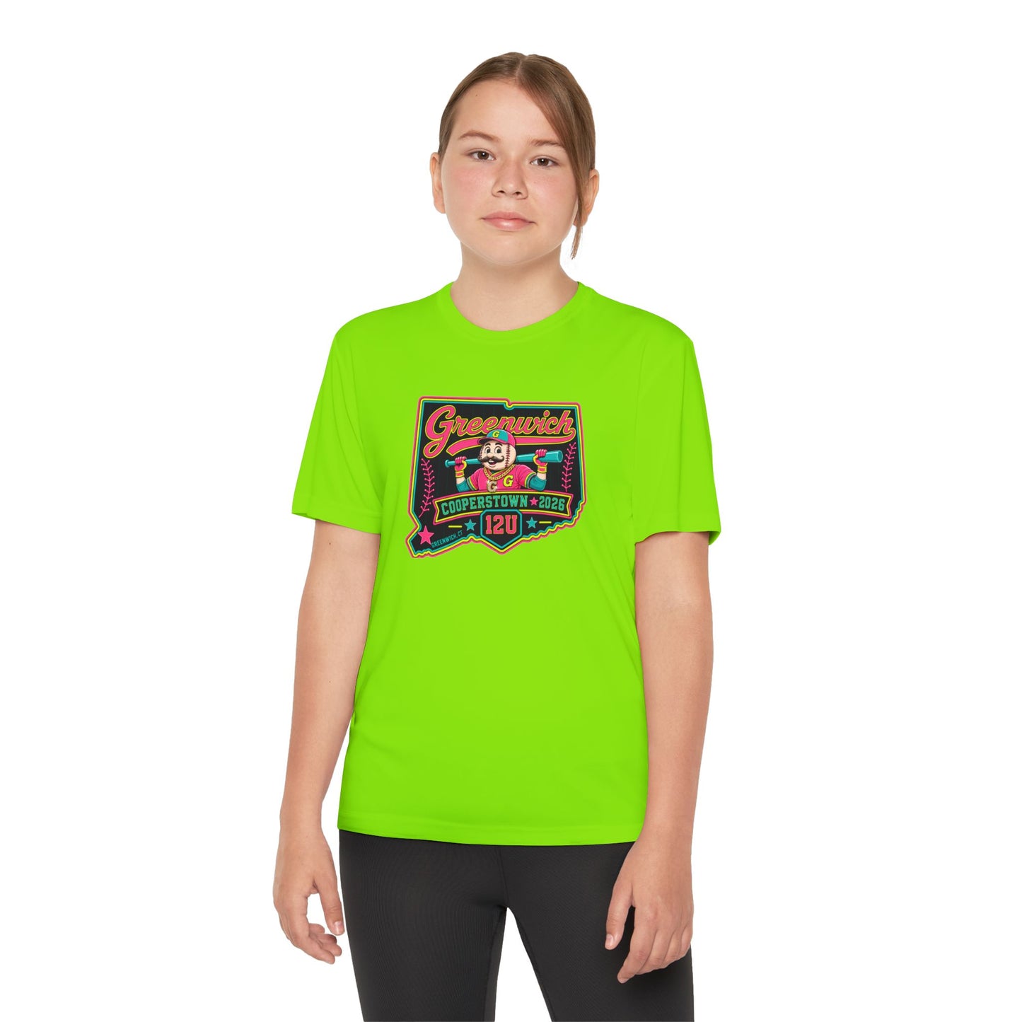 Greenwich Cooperstown Drippy Pin Performance Youth Competitor Tee