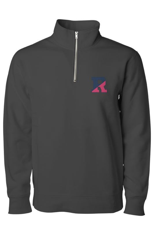 KF Hot Pink Midweight Quarter Zip Pullover