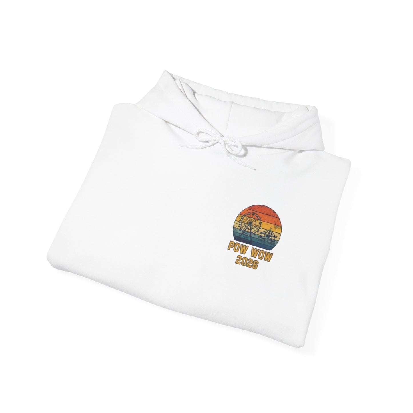 5XL Pow Wow 2023 Hoodie — North Sands Vintage Sunset Hooded Sweatshirt