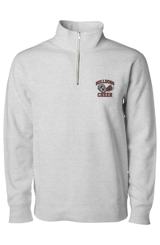 Bulldogs Cheer Midweight Quarter Zip Pullover