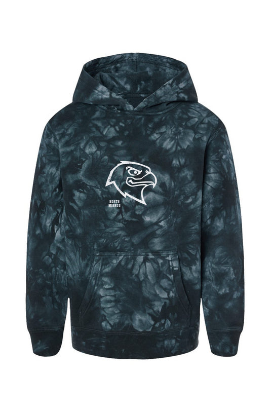 NMS Youth Black Tie Dye Hoodie