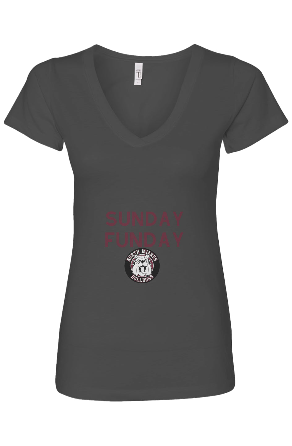 Bulldogs Sunday Funday Womens Ideal V-Neck