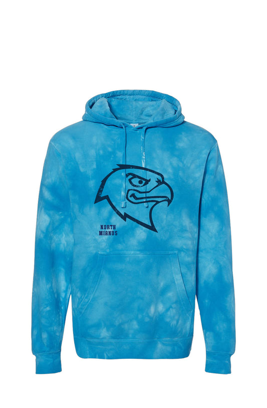 NMS Tie Dye Aqua Blue Hoodie