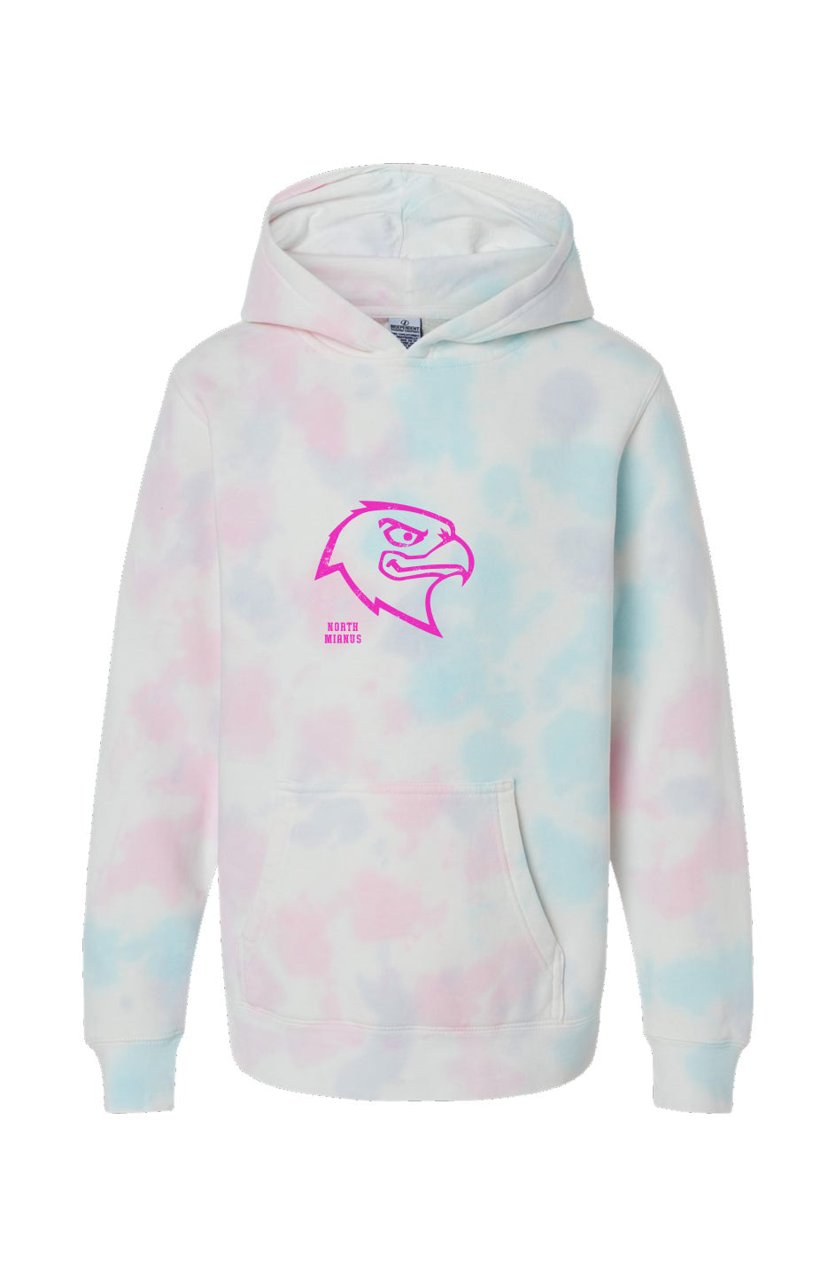 NMS Hawks Youth Cotton Candy Tie Dye Hoodie