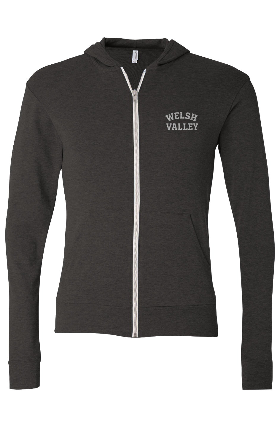 Welsh Valley Triblend Full-Zip Lightweight Hoodie