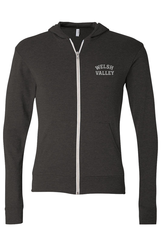 Welsh Valley Triblend Full-Zip Lightweight Hoodie