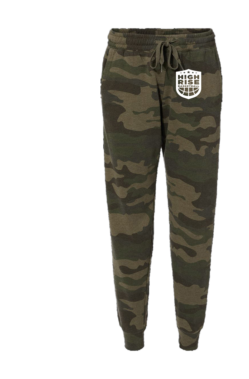 High Rise Womens Camo Wash Sweatpants