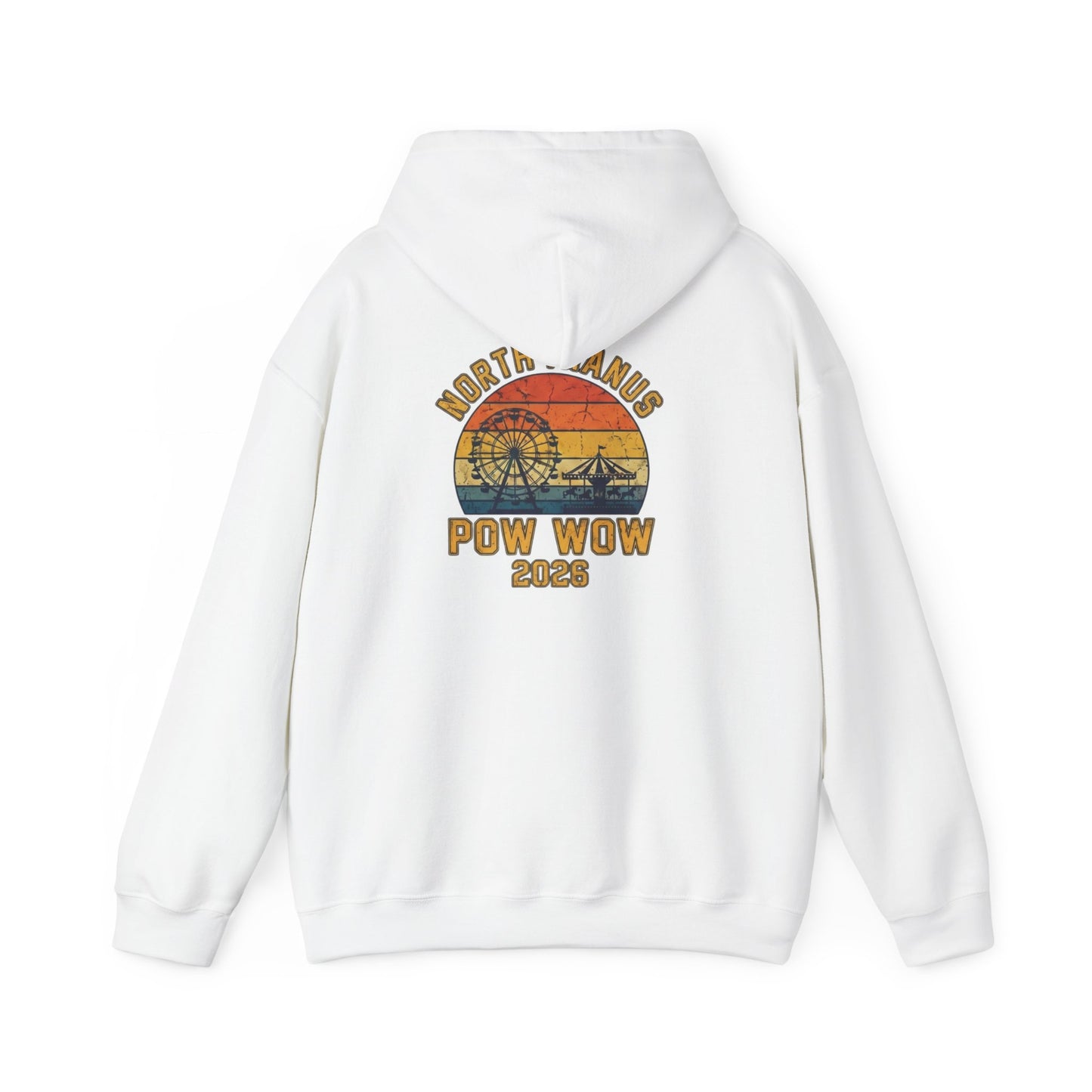 5XL Pow Wow 2023 Hoodie — North Sands Vintage Sunset Hooded Sweatshirt