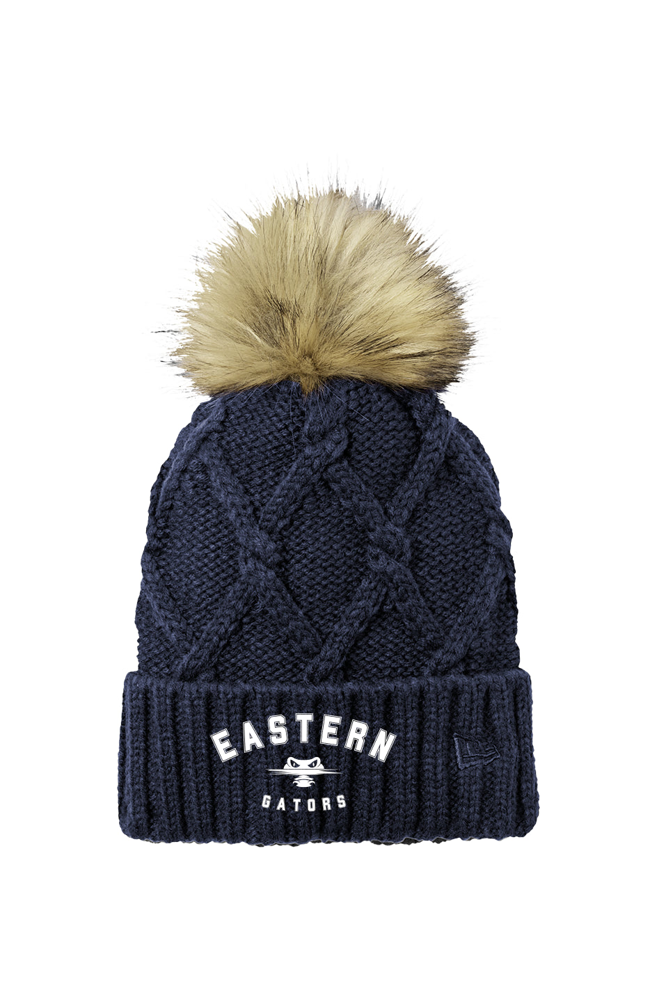 EMS New Era Faux Fur Pom Beanie