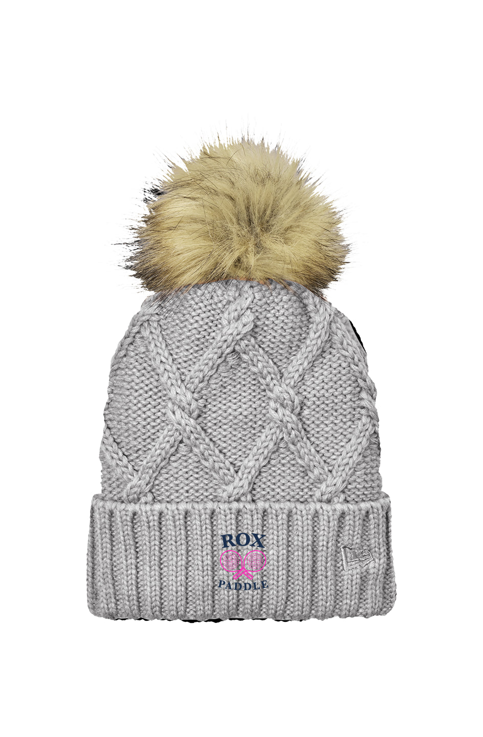 Rox Paddle Faux Fur Pom Beanie