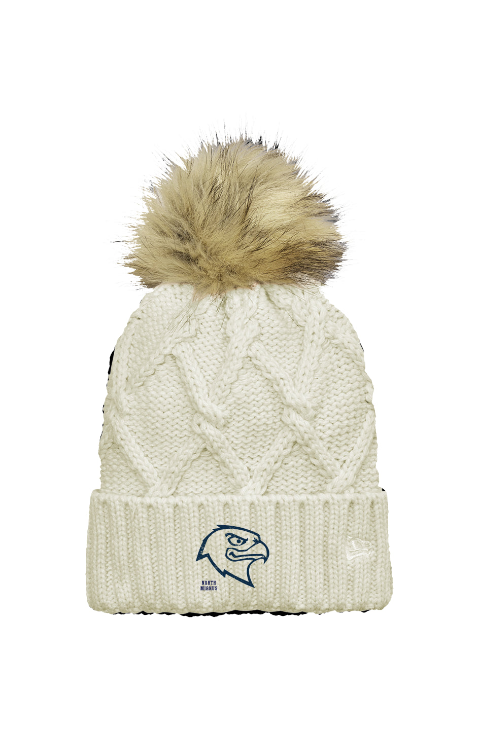 NMS Faux Fur Pom Beanie