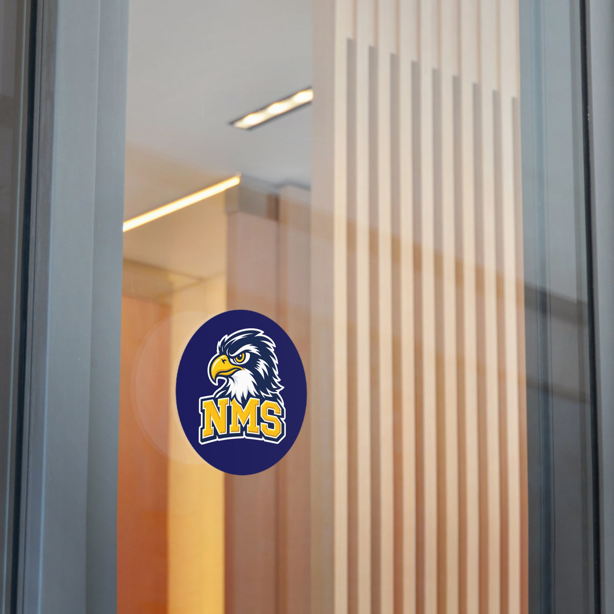 North Mianus Hawks Circle Sticker