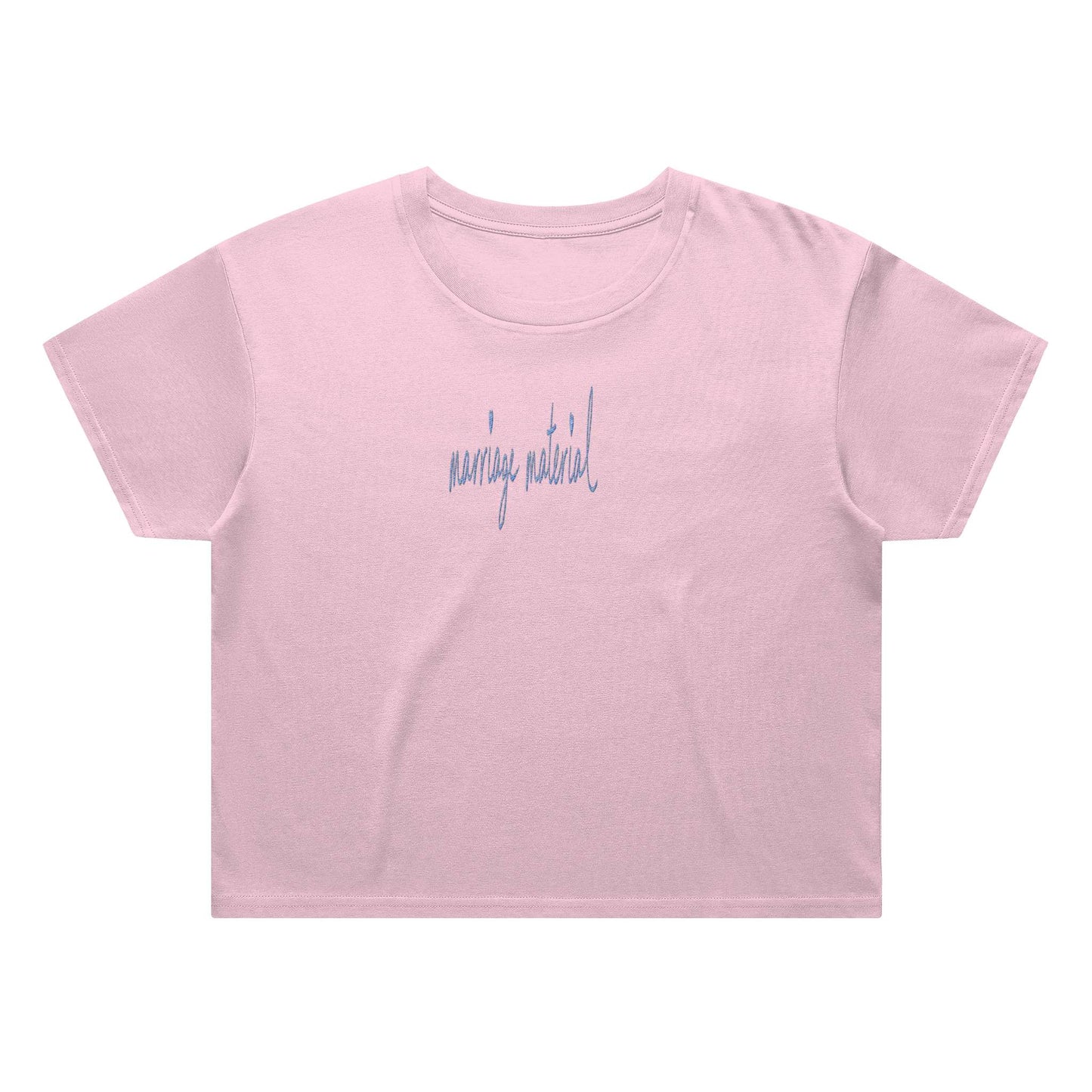Marriage Material Womens Crop Top