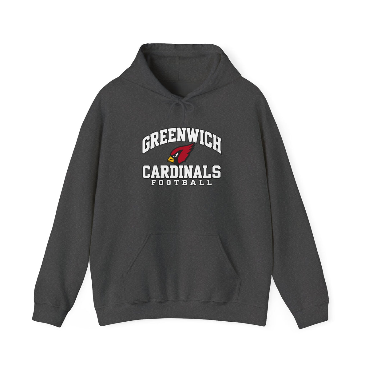 Greenwich Cardinals Football Adult Hoodie