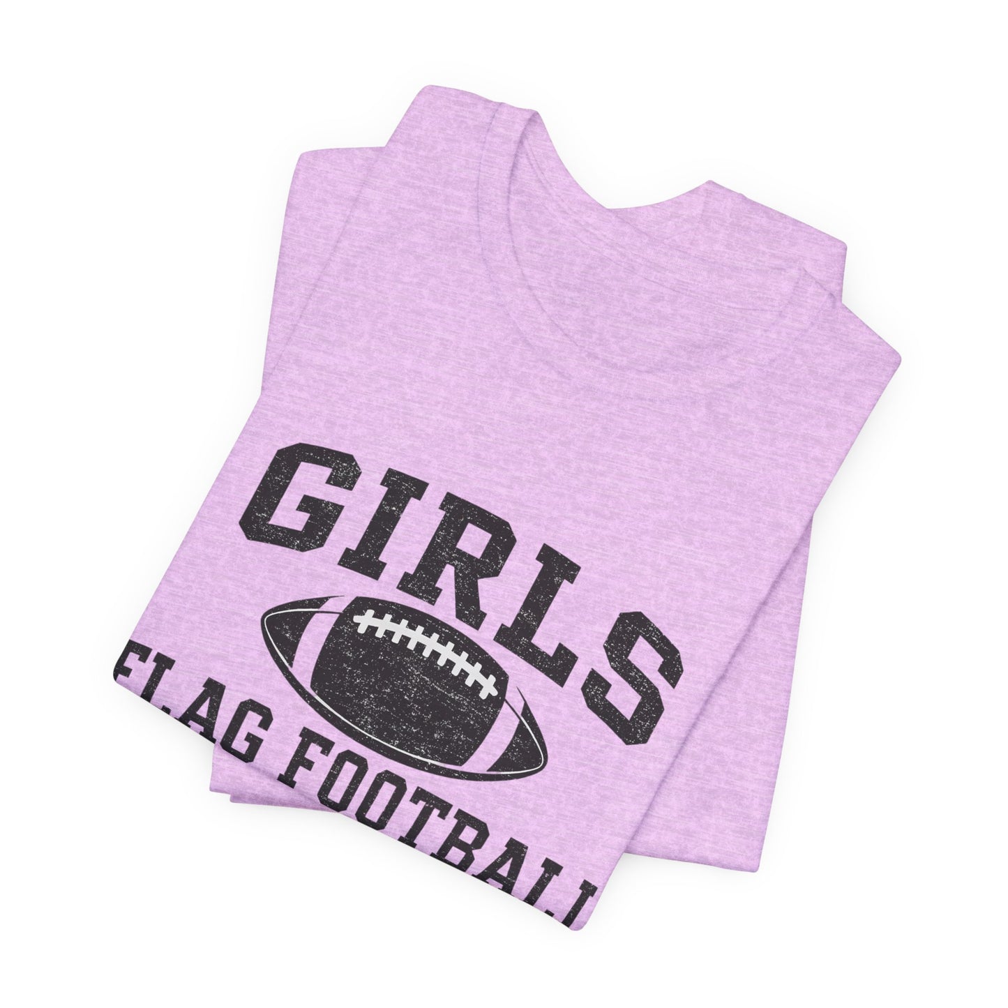Girls Flag Football Tee — Athletic Football Graphic Shirt