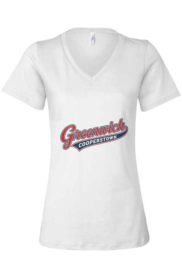 Greenwich Cooperstown Women’s Casual V-Neck Tee