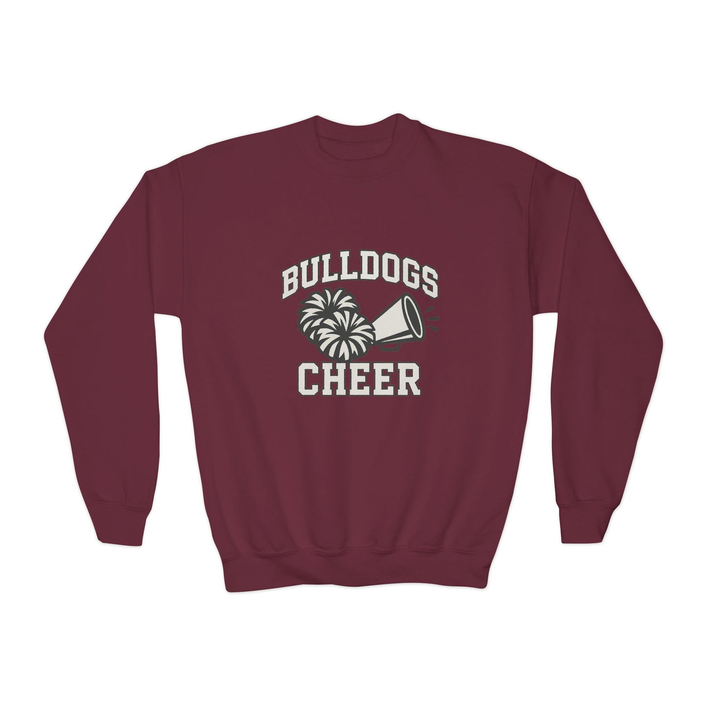 Bulldogs Cheer Youth Crewneck Sweatshirt