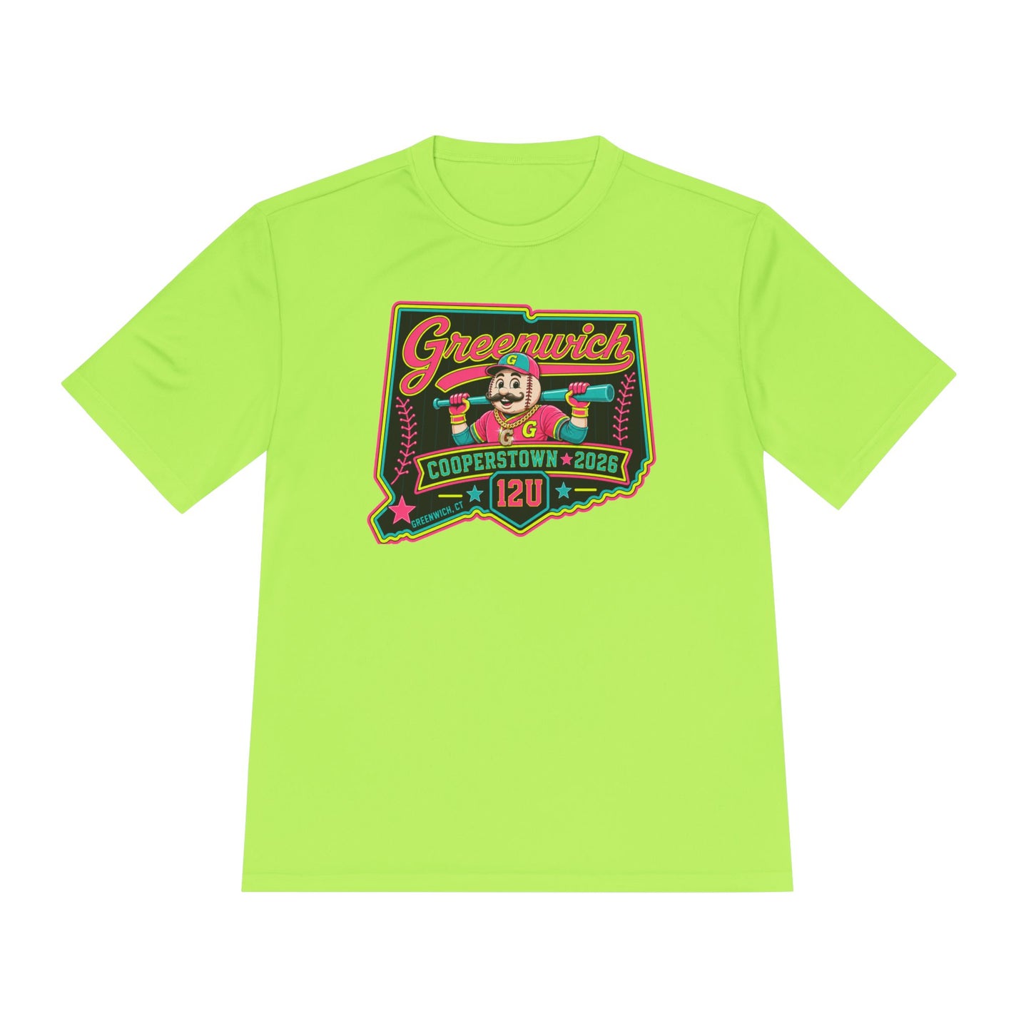 Greenwich Cooperstown Drippy Performance ADULT SIZE Moisture-Wicking Shirt