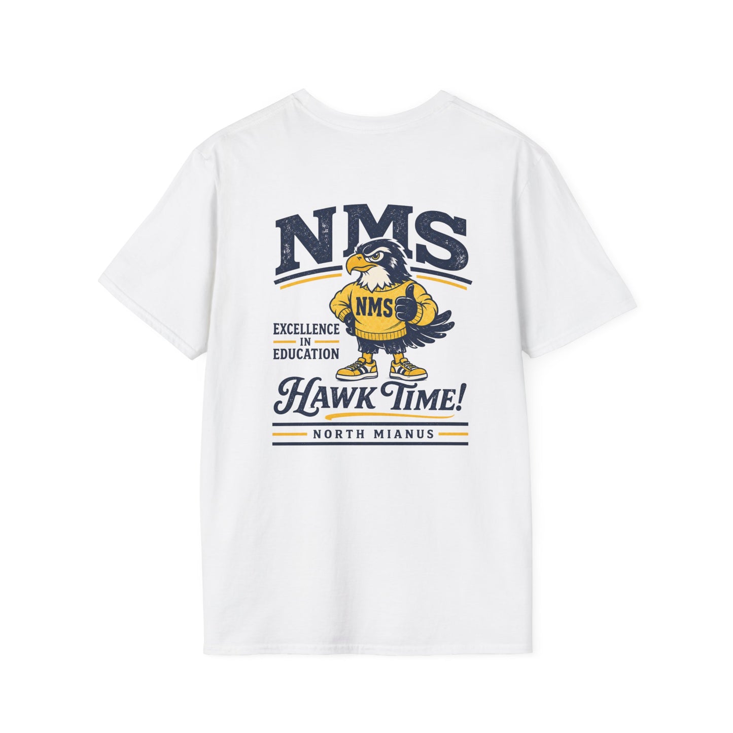 NMS HAWK Logo Gildan Soft ADULT T-Shirt